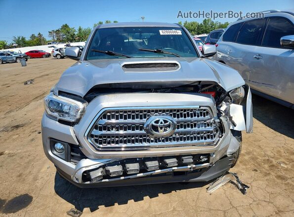 3TMCZ5AN7HM078021 2017 TOYOTA TACOMA Silver Front view