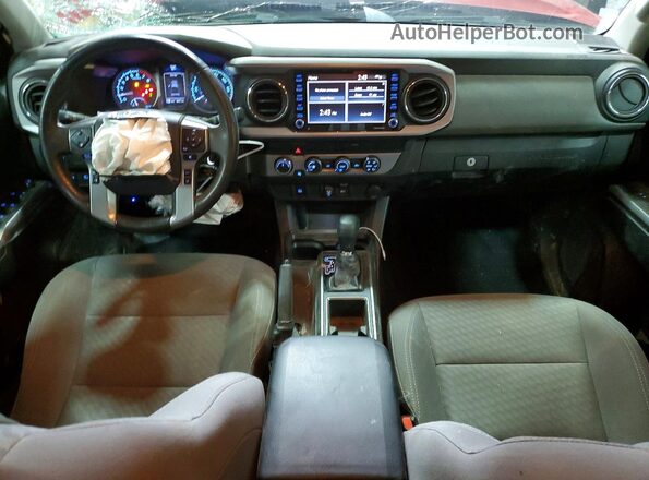3TMCZ5AN8LM351556 2020 TOYOTA TACOMA Red წინა პანელის ხედი