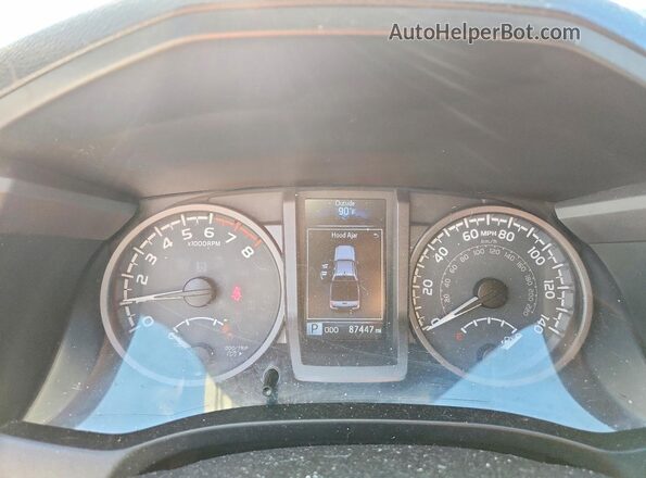 3TMCZ5ANXGM024808 2016 TOYOTA TACOMA White Вид щитка приладів
