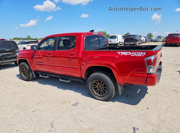 3TMCZ5ANXNM526005 2022 TOYOTA TACOMA Красный Задняя левая четверть
