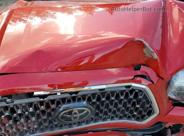 3TMDZ5BN3JM044232 2018 TOYOTA TACOMA Red Սալոնի հետևի տեսք