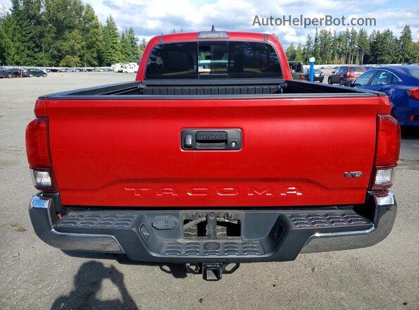 3TMDZ5BN3JM044232 2018 TOYOTA TACOMA Red Հետևի տեսք