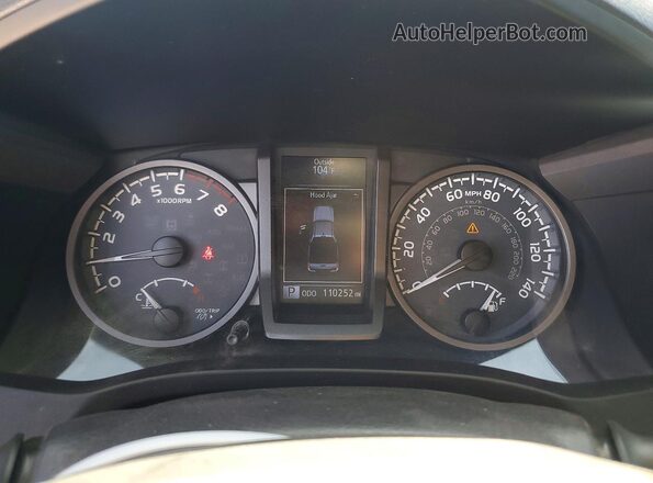3TMDZ5BN4JM038424 2018 TOYOTA TACOMA Tan ხელსაწყოთა პანელის ხედი