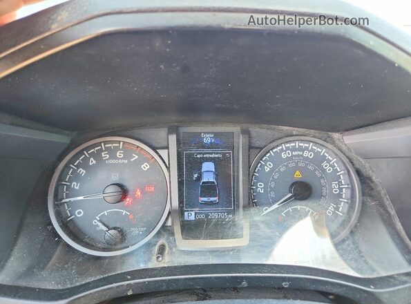 3TMDZ5BN7HM032126 2017 TOYOTA TACOMA Black Widok zestawu wskaźników