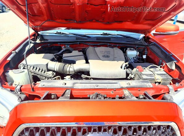 3TMDZ5BN9JM052920 2018 TOYOTA TACOMA Красный Вид задней части салона