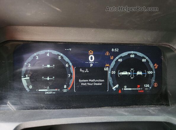 3TMKB5FN9SM044937 2025 TOYOTA TACOMA Blue Instrument cluster view