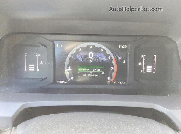 3TMKB5FNXSM031114 2025 TOYOTA TACOMA Silver Вид щитка приладів
