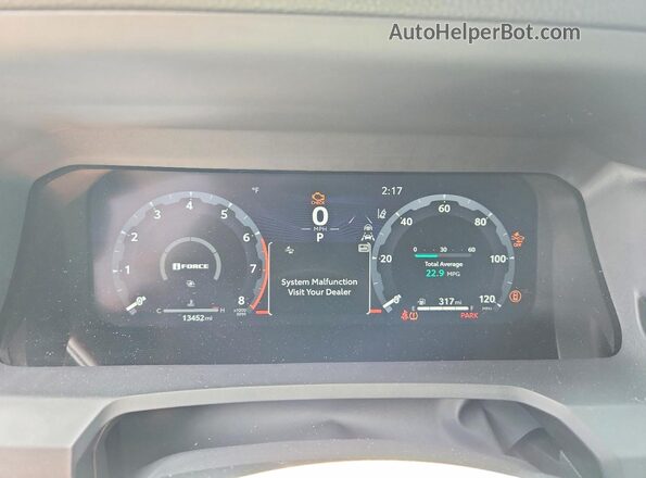 3TMLB5JN0SM189733 2025 TOYOTA TACOMA Orange Vista del cuadro de instrumentos