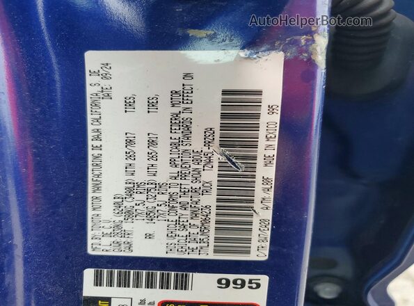 3TMLB5JN5RM064236 2024 TOYOTA TACOMA Blue Widok komory silnika