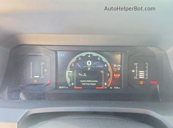 3TMLB5JN9SM159632 2025 TOYOTA TACOMA Gray Սարքավորումների վահանակի տեսք
