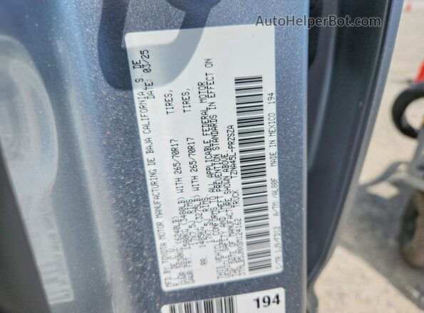 3TMLB5JNXSM124162 2025 TOYOTA TACOMA Серебряный Вид подкапотного пространства