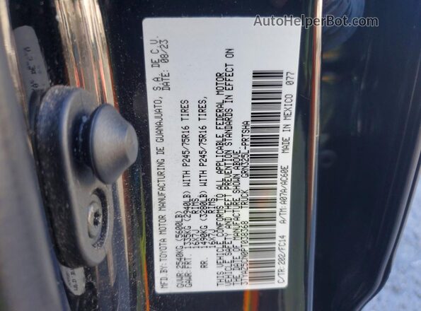 3TYAZ5CN0PT038368 2023 TOYOTA TACOMA Черный Вид наклейки с VIN-кодом