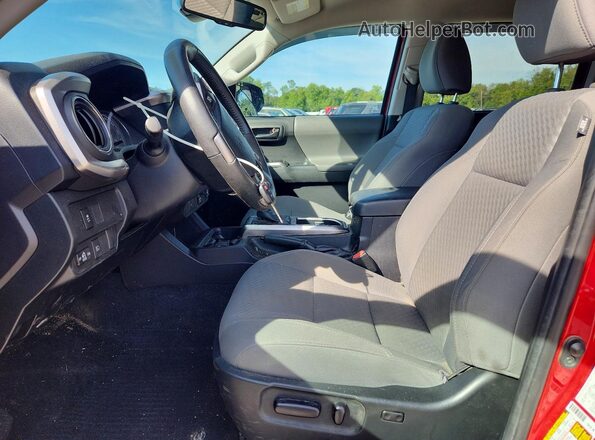 3TYCZ5AN2MT052991 2021 TOYOTA TACOMA Red Widok wnętrza z przodu