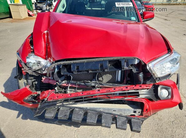 3TYCZ5AN2MT052991 2021 TOYOTA TACOMA Red Widok wnętrza z tyłu