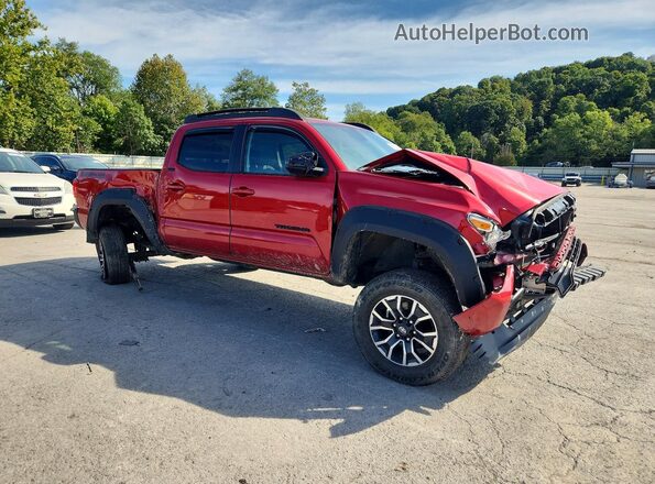3TYCZ5AN2MT052991 2021 TOYOTA TACOMA Red Przód prawy