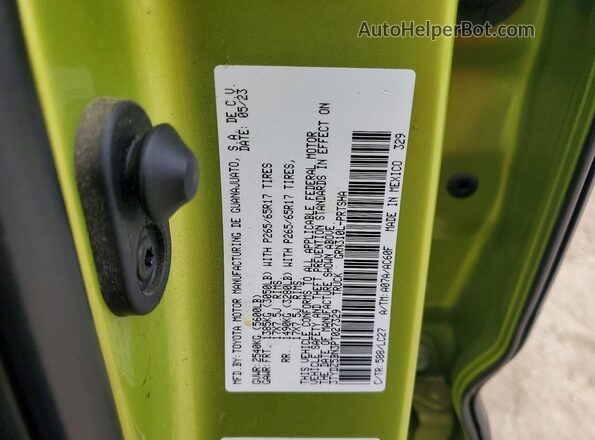 3TYDZ5BN3PT027329 2023 TOYOTA TACOMA Green Շարժիչի բաժամունքի տեսք