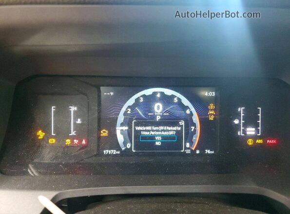3TYJDAHN0ST030280 2025 TOYOTA TACOMA White Vista del cuadro de instrumentos
