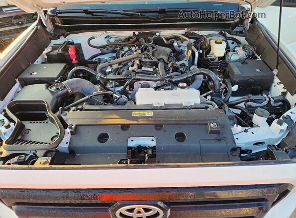 3TYJDAHN9ST033632 2025 TOYOTA TACOMA White უკანა სალონის ხედი