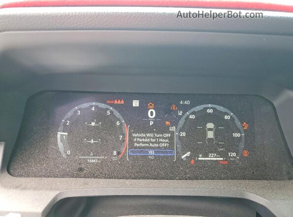 3TYKB5FN6ST019823 2025 TOYOTA TACOMA Blue Instrument cluster view