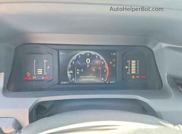 3TYKB5FN9ST019279 2025 TOYOTA TACOMA Синий Вид щитка приборов