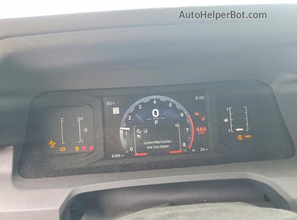 3TYKD5HN3ST039082 2025 TOYOTA TACOMA Black Instrument cluster view