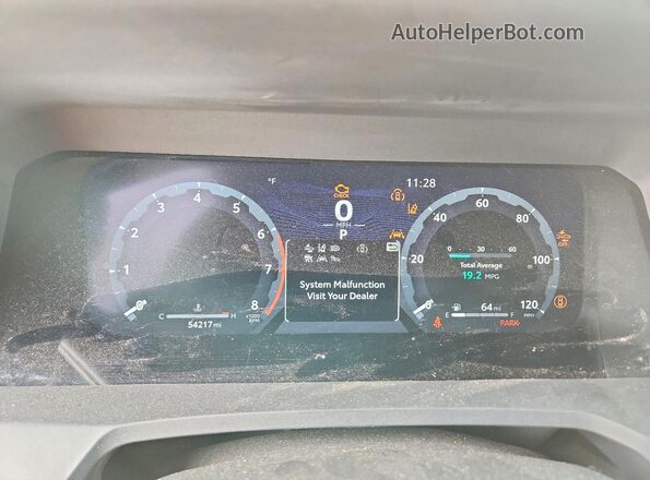 3TYLB5JN4RT004646 2024 TOYOTA TACOMA Black Вид щитка приладів