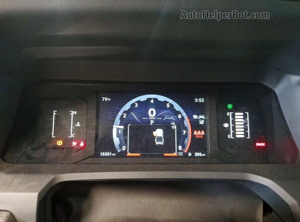 3TYLD5KN4ST016990 2025 TOYOTA TACOMA Gray Вид щитка приладів