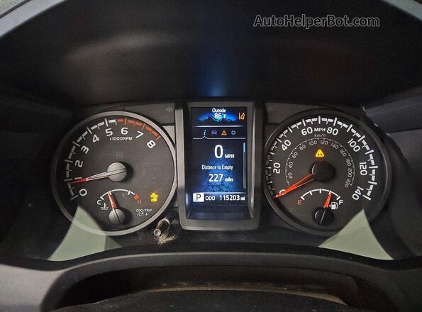 3TYRX5GN6NT053621 2022 TOYOTA TACOMA White ხელსაწყოთა პანელის ხედი