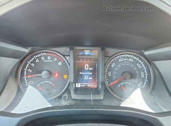 3TYRX5GN8MT023843 2021 TOYOTA TACOMA Белый Вид щитка приборов