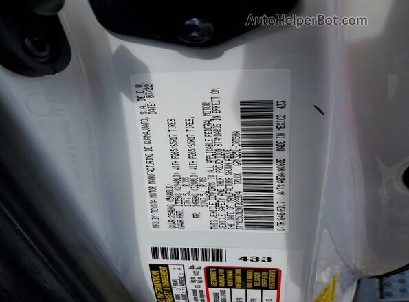 3TYRZ5CN2NT022074 2022 TOYOTA TACOMA White Widok komory silnika