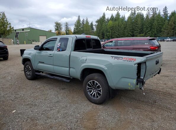 3TYSZ5AN1NT093481 2022 TOYOTA TACOMA Зеленый Задняя левая четверть