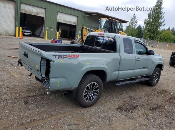 3TYSZ5AN1NT093481 2022 TOYOTA TACOMA Зеленый Задняя правая четверть
