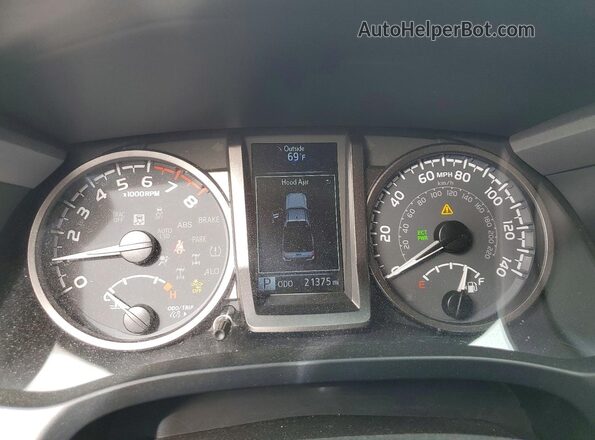 3TYSZ5AN1NT093481 2022 TOYOTA TACOMA Зеленый Вид щитка приборов
