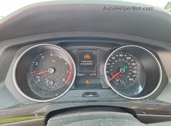 3VV0B7AX2MM118909 2021 VOLKSWAGEN TIGUAN White Вид щитка приладів