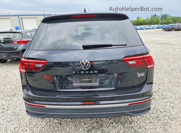 3VV0B7AX2NM169778 2022 VOLKSWAGEN TIGUAN Black Հետևի տեսք
