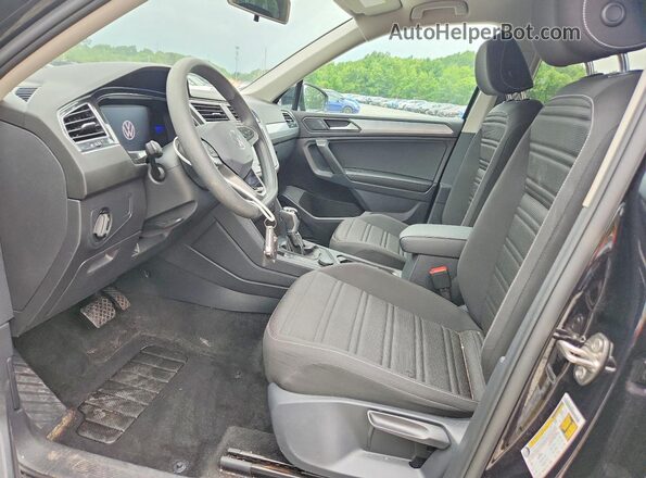 3VV0B7AX2NM169778 2022 VOLKSWAGEN TIGUAN Black Սալոնի դիմացի տեսք