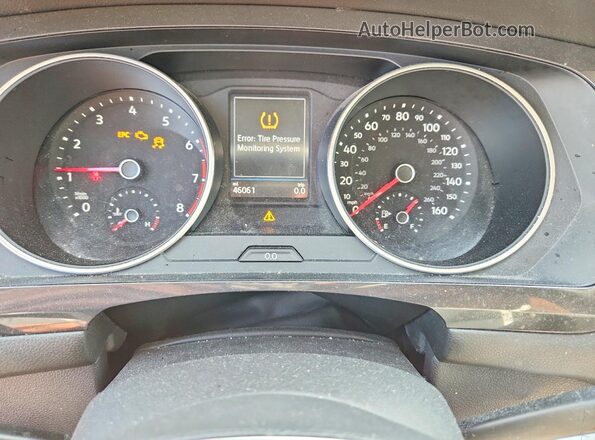 3VV0B7AX4JM042752 2018 VOLKSWAGEN TIGUAN White Widok zestawu wskaźników