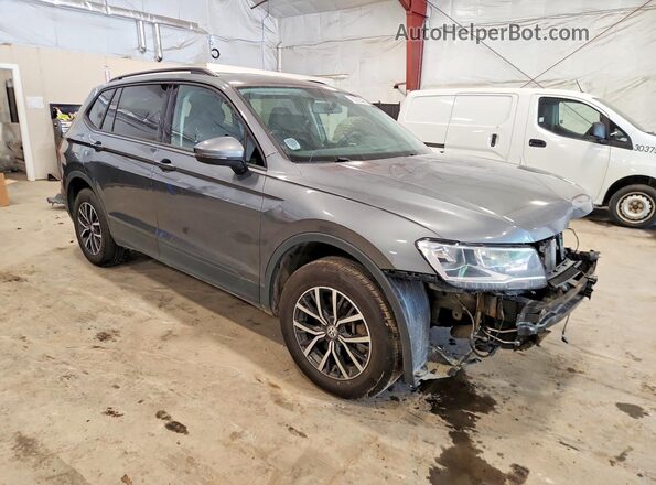 3VV0B7AX4MM097612 2021 VOLKSWAGEN TIGUAN Серый Передняя правая четверть