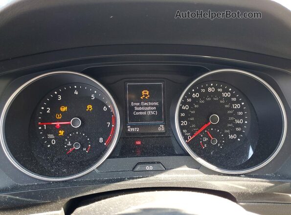 3VV1B7AX1JM082775 2018 VOLKSWAGEN TIGUAN Белый Вид щитка приборов
