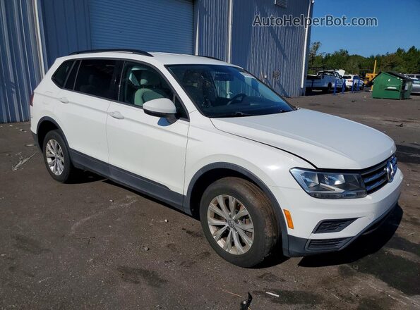 3VV1B7AX1JM082775 2018 VOLKSWAGEN TIGUAN Белый Передняя правая четверть