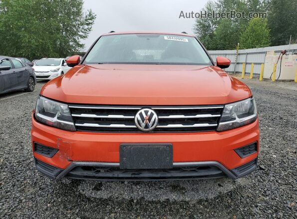 3VV1B7AX2KM146582 2019 VOLKSWAGEN TIGUAN Orange Vista frontal