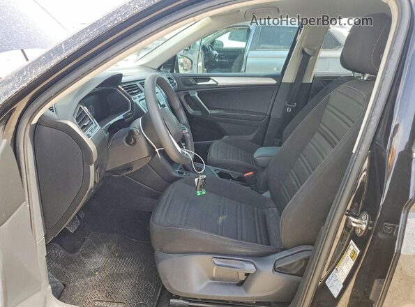 3VV1B7AX2NM014006 2022 VOLKSWAGEN TIGUAN Black წინა სალონის ხედი