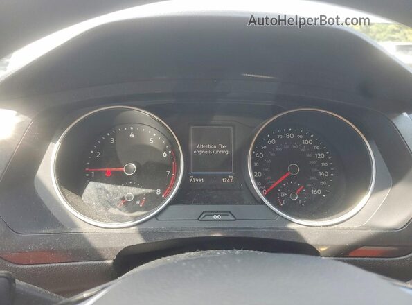 3VV1B7AX4LM013954 2020 VOLKSWAGEN TIGUAN Серебряный Вид щитка приборов