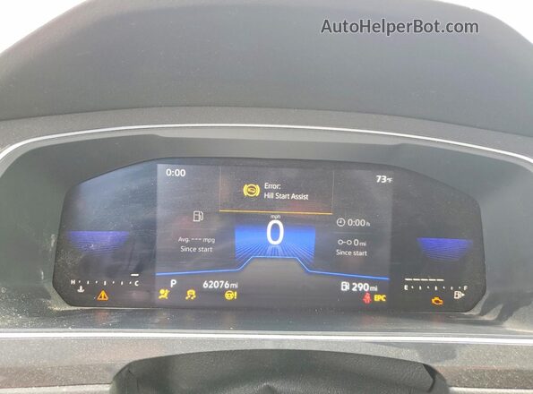 3VV1B7AX9NM060903 2022 VOLKSWAGEN TIGUAN White Instrument cluster view