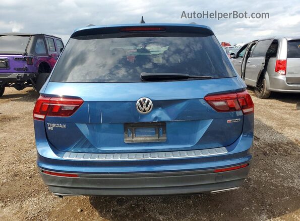 3VV2B7AX1KM140275 2019 VOLKSWAGEN TIGUAN Blue Vista trasera