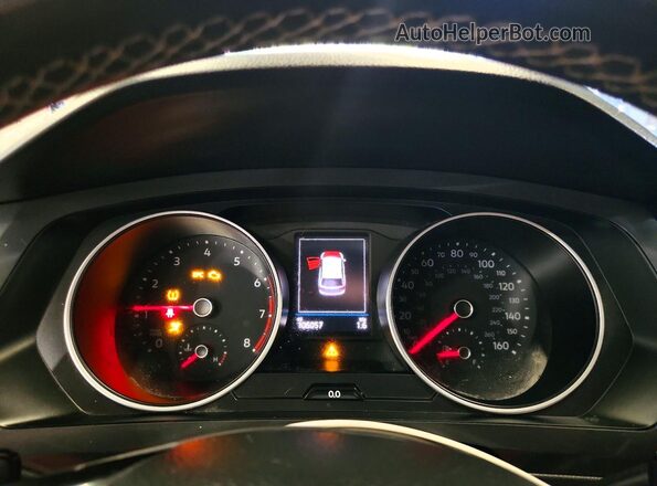 3VV2B7AX1MM095857 2021 VOLKSWAGEN TIGUAN Black Instrument cluster view