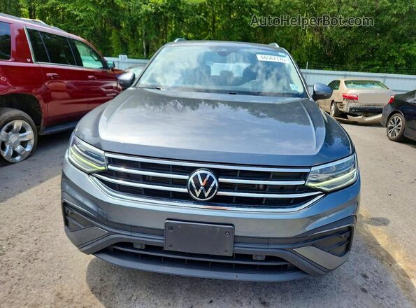 3VV2B7AX1NM115297 2022 VOLKSWAGEN TIGUAN Gray Front view