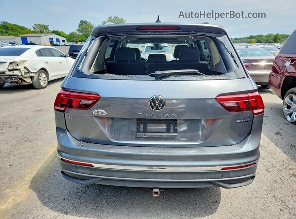 3VV2B7AX1NM115297 2022 VOLKSWAGEN TIGUAN Gray Rear view