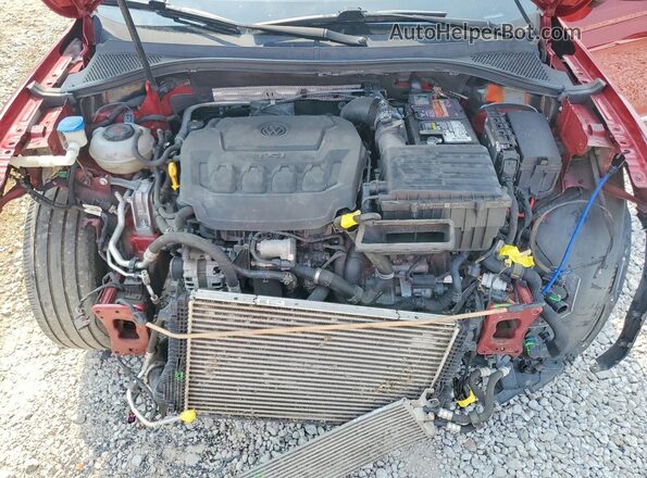 3VV2B7AX2JM160534 2018 VOLKSWAGEN TIGUAN Red Engine compartment view