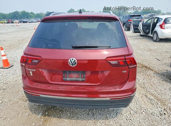 3VV2B7AX2JM160534 2018 VOLKSWAGEN TIGUAN Red Rear view